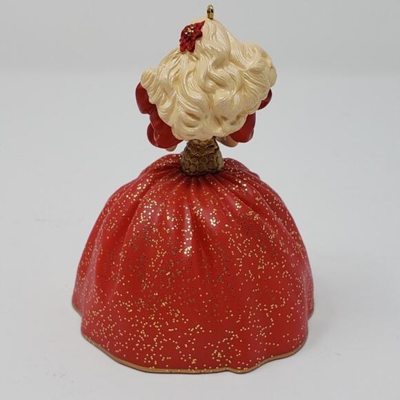 1993 Hallmark Holiday Barbie Red Dress #1 Christmas Tree Holiday Ornament - Picture 4 of 4